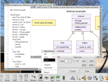 Markup and rendered diagram